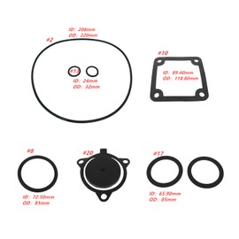 POWER PRODUCTS Pump Gasket and O-Ring Repair Kit for DuroMax 3" in. XP650WP 7HP 220GPM Gas Water Pump for Pulsar 3" in Semi-Trash 6.5HP Gas Water Pump PWP30 for 3-Inch Clean Water Pump