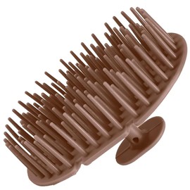 Shampoo Brush, Scalp Care Brush, Ag Antibacterial Design, Scalp Massage, Prevents Sticky Dandruff and Itching, Promotes Blood Circulation, Pore Care for Daily Head Spa (Brown)