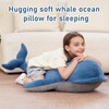 Tezituor 43.3 inch Giant Whale Stuffed Animal, Large Realistic Blue
