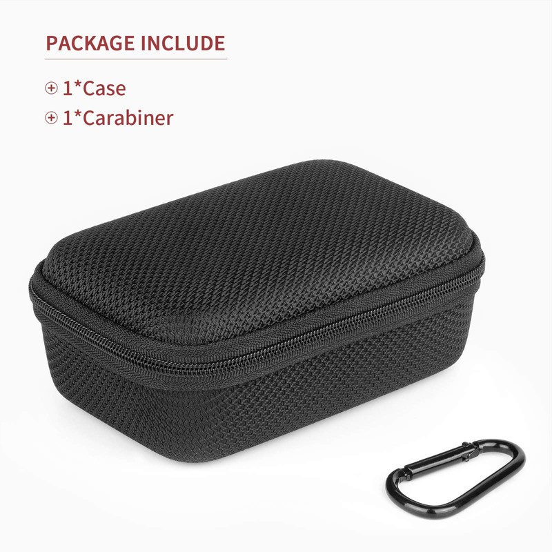 Black Hard Shell Case with Sponge for JBL GO 3