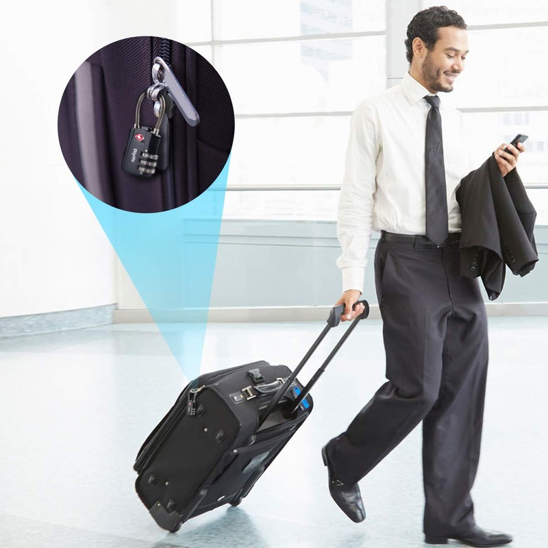 TSA Luggage Locks, Diyife 3-Digit Security Lock, Combination Locks, Code