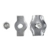 10 pcs galvanised steel simplex wire rope clip 8mm