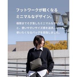 ASO TOFTSLING TF-v295 Tuft Sling Bag, Water Resistant, Body Bag, One Shoulder Bag, Gadget, white