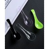 50 PCS Disposable Clear Plastic Asian Soup Spoons - Tasting