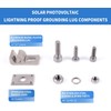 Pack of 4 Earth Clamp PV Module, Solar Panel Grounding
