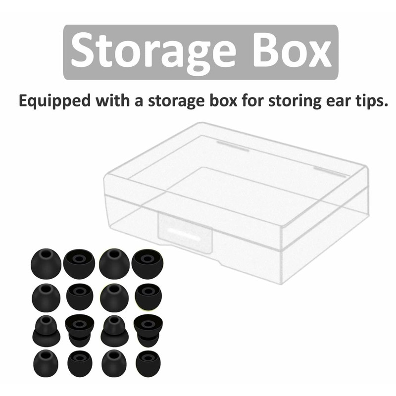 IiEXCEL 8 Pairs Replacement Compatible with Beats Flex Earbuds Eartips,