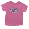 Toddler Philly Baseball Stitching 4T Raspberry T-Shirt