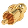 Lyaciomn 10Pcs Gold Plated RCA Plug Cap Short-Circuit Socket, Phono