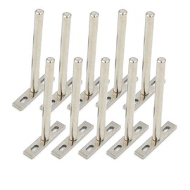 LUCKYBEE 70mm x 123mm 5" Bracket Floating Concealed Insert (6, Silver)