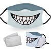 Shark Mouth - Reusable Adult Face Masks - 2 Filters