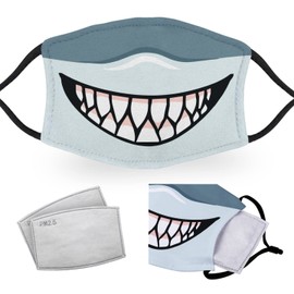 Shark Mouth - Reusable Adult Face Masks - 2 Filters Included