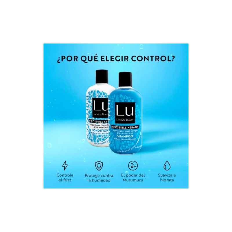 LatinUs Beauty, CONTROL Impossible Keratin, Dúo para el Cuidado del