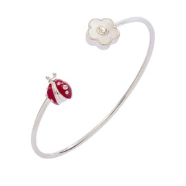 Alex and Ani Ladybug and Daisy Flex Cuff