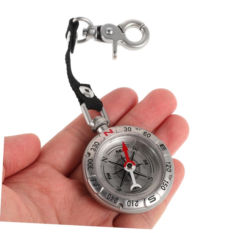 BESPORTBLE Compass Keychain Hunting Handheld Camping Outdoor Compass Pocket Engraved