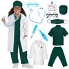 CHMMY Doctor Costume for Children, Doctor Costume Children, 12 Pieces