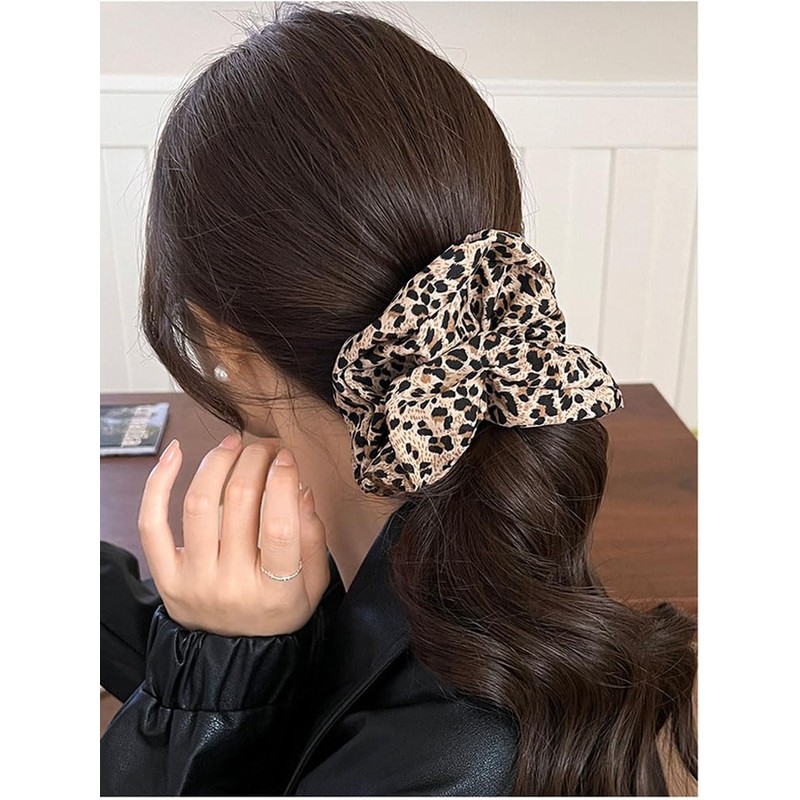 shefun JP217 Scrunchies, Silk Hair Tie, Set of 2, Adults,