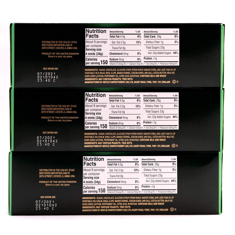 Nestle After Eight, Dark Mint Thins (30 Mints - 300g/10.5oz,
