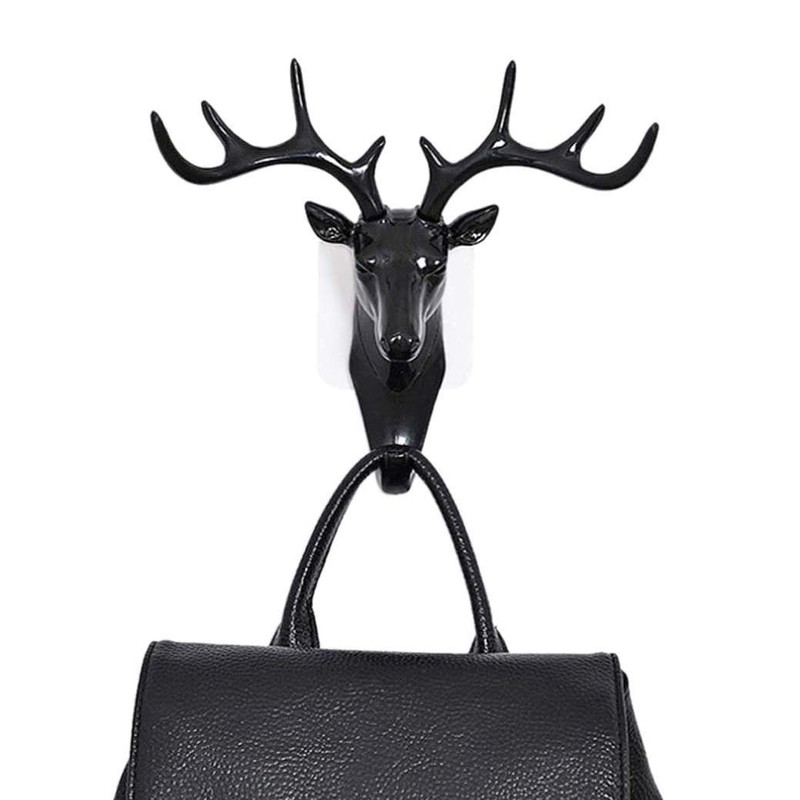 Duokon Animals Deer Head Hook Hanger Rack Holder Wall Mount