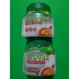 Truvia Monk Fruit Calorie-Free Sweetener Zero Sugar 9.8oz x(2)  FACTORY SEALED