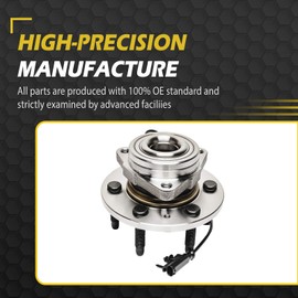 OWAYSAFE [AWD/4WD 6-Lug] Front Wheel Bearing Hub for 2007-2014 Cadi Escalade ESV Chevy Suburban 1500 Tahoe GMC Yukon XL 1500 2007-2013 Escalade EXT Avalanche Silverado Sierra 1500 Replacement - 515096