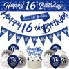 Yontree 16th Birthday Decorations for Boys - Navy Blue &