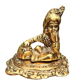 Wonder Care WC_Krishna Statue for Janmasthami Baby Shower Return Gifts and House Warming Return Gifts Decorative Items Figurines Krishna Idol Avatar Baby Aluminum Pooja Decoration Items Indian Gifts