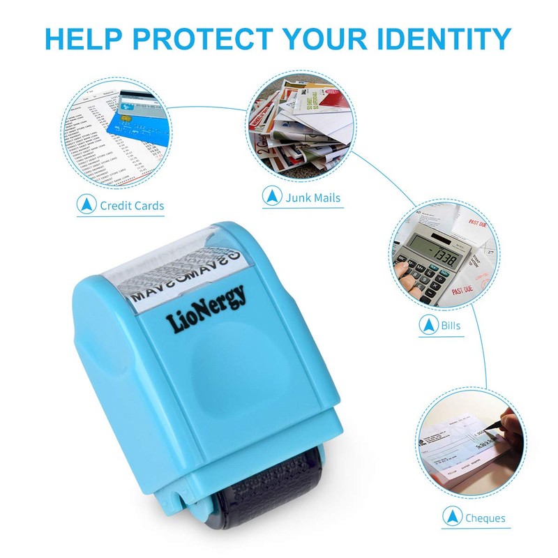 LioNergy Identity Protection Roller Stamp Wide Roller Identity Theft Prevention