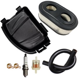 LIZAPUS Air Fitler Cover & Air Filter Tune Up Kits Compatible with Craftsman M110 M230 Lawn Mower w/for 725 163cc 104M020008F1
