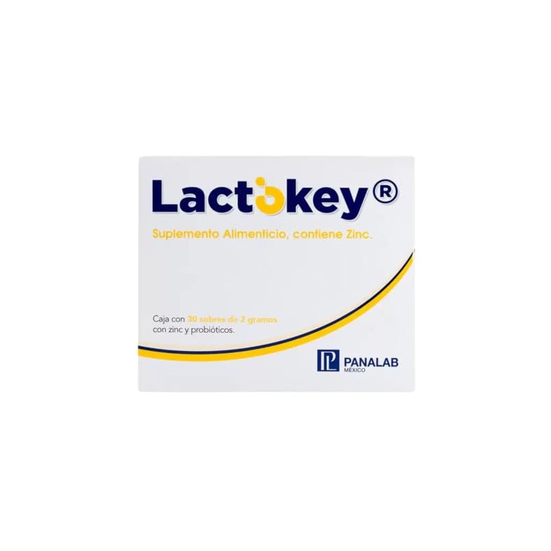 PANALAB Lactokey Suplemento Zinc Y Probióticos Caja 30 Sobres De