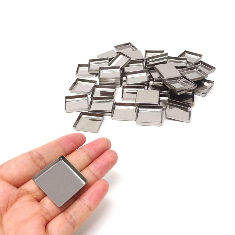 Honbay 56PCS Metal Empty Square Metal Pans Make Up Tins