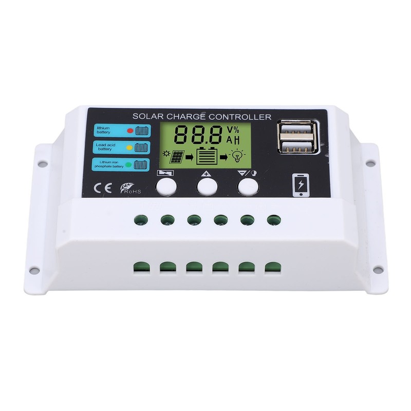 Solar Controller Industrial Chip LCD Display Overload Protection Solar Regulator
