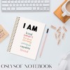 OSLYSOF Positive Affirmation Gifts Spiral Notebook, Boho Rainbow Affirmation Journal,