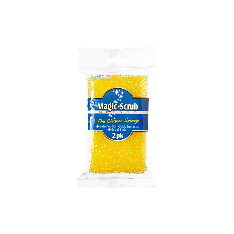COMPAC Home Magic Scrubbing Sponges | Light Duty Non-Scratch Dish