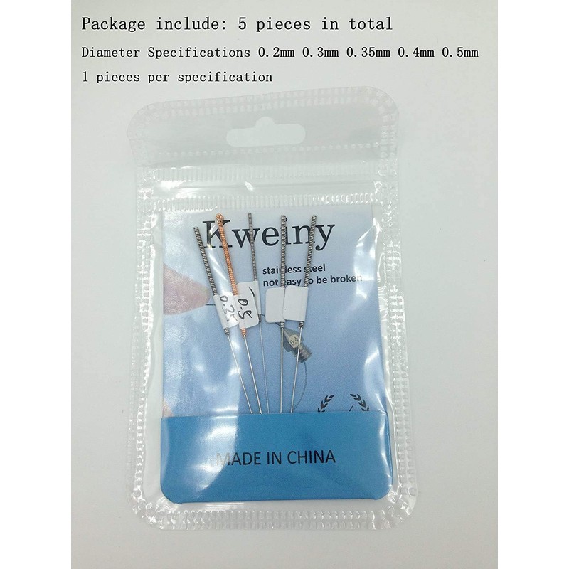 Kweiny Nozzle Cleaning Tool Multi Size (Needle) for 3D Printer