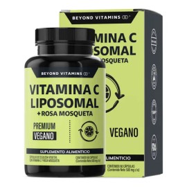 Vitamina C Liposomal 300 Mg Premium Con Rosa Mosqueta - Vitamina C Capsulas - Antioxidante - Vitaminas Mujer  Hombre - 60 Cpsulas Veganas             