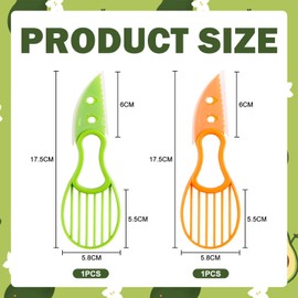 2 Pieces Avocado Cutter, Avocado Slicer, Multifunctional Fruit Cutter, Simple Solid Color Cutter, Avocado Cutter, Kitchen Helper