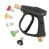 Sooprinse High Pressure Washer Gun,3000 PSI Max with 5 color