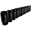 CAL-HAWK 14Pc 1/2" DR Chrome Molybdenum Steel Deep Impact Socket