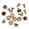 craftmemore 100 Pack 8 mm Doble Tapa Remaches Ronda remaches