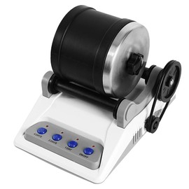 Machgrin Rock Tumbler Kit,Rock Polisher Turn Rough Rocks into Beautiful Gems with 7-Day Timer,Includes 2 Belts,Bag of Rough Stones,4 Coarse Grinding,Finely Ground,Polishing Grits