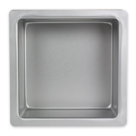 PME Quadratische Backform aus eloxiertem Aluminium, 254 x 254 x 76 mm, 25 x 25 x 7.5 cm, Silver