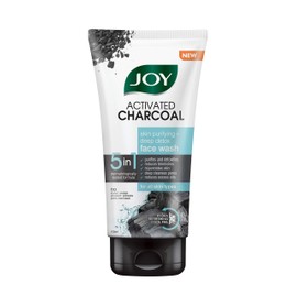 Joy Activated Charcoal Face Wash | Skin Purifying and Deep Detox | Fights Pollution, Blackheads, Whiteheads, Dark Spots, Acne and Pimples | Oil Control | Deep Pore Cleansing - Paraben Free -150 ml