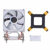 CPU Cooling Fan 3.54in 2 Heat Pipes 3pin 12VDC 2000RPM