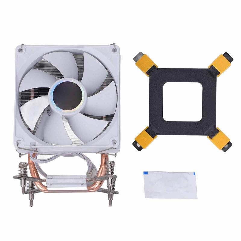 CPU Cooling Fan 3.54in 2 Heat Pipes 3pin 12VDC 2000RPM