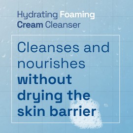 Cetaphil Hydrating Foaming Cream Cleanser, 473ml, Face Wash with Niacinamide for Normal, Dry or Sensitive Skin, Vegan-Friendly