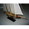 Atlantic Hand Made Wooden Model Sailing Ship 14" White Sail