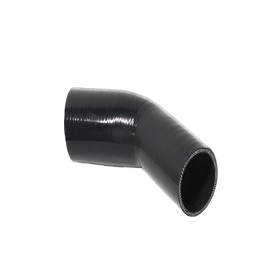 I33T I33T Automotive Silicone Tubing, ID 4" to 4.5" (102mm-114mm) 45 Degree Elbow Reducer, 4.7" (120 mm) leg length,Universal 4-Ply High Performance Coupler Silicone Hose (Black)