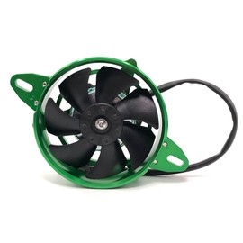 Universal Electrical Radiator Cooling with Bracket Cover Shell Frame 4" for Dirt Pit Bike Motorcycle ATV Quad Motocross (Green Set)