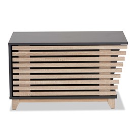 Baxton Studio Eckhart Pet Houses, Dark Grey/Oak