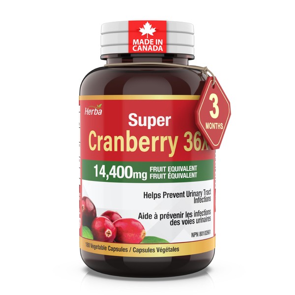 Herba Herba Cranberry Supplement 36x Extract | 28,800mg Per Day